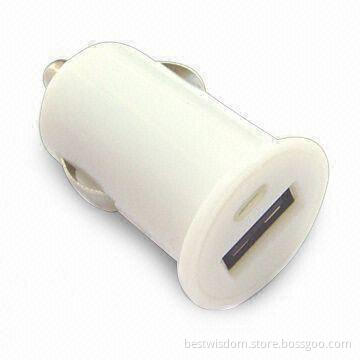 Mini USB Charger for iPhone with 5V DC Output Voltage and 1A Charging Rate